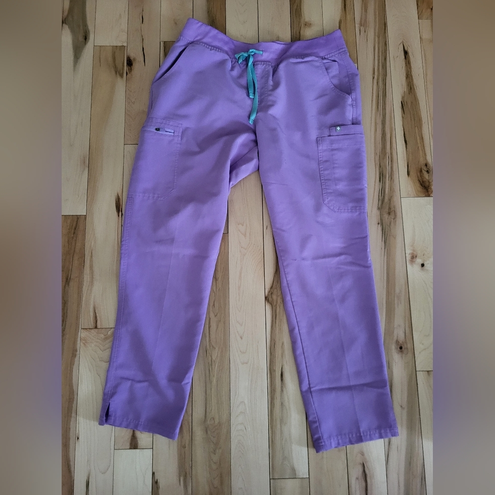 Figs Purple Straight Leg Pants